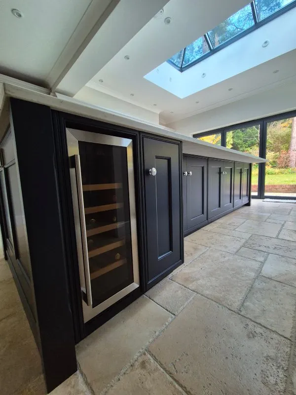 Woking island kitchen after respray