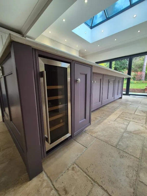 Woking island kitchen before respray